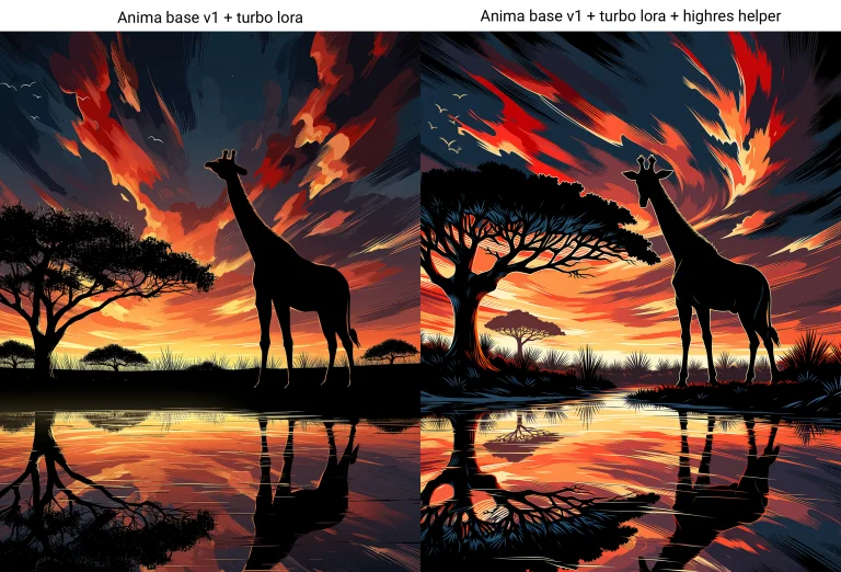 A Painterly Illustration With Strong Black Ink Outlines And...
