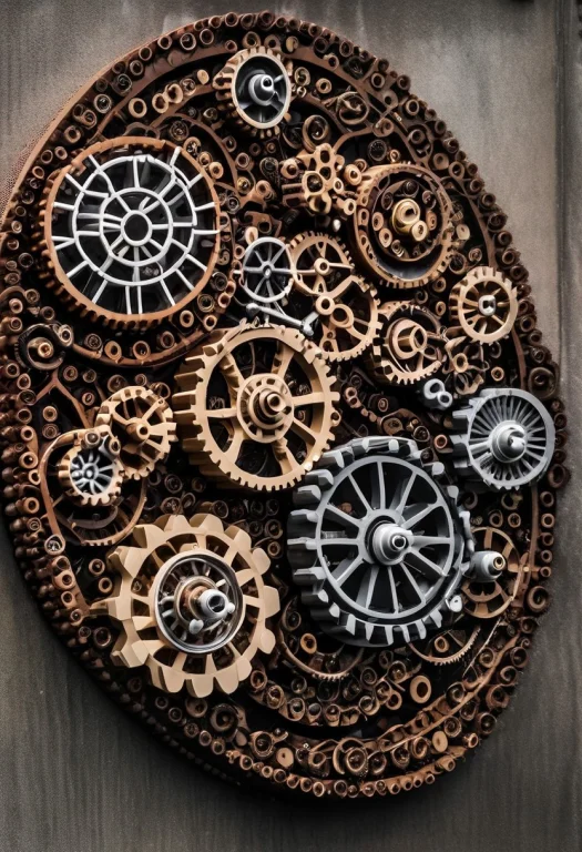 Lego Style Gears, In A Urban Setting