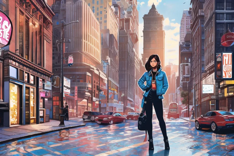 Cmodel, Digital Illustration, Cinematic Lighting, Smooth, Fu...