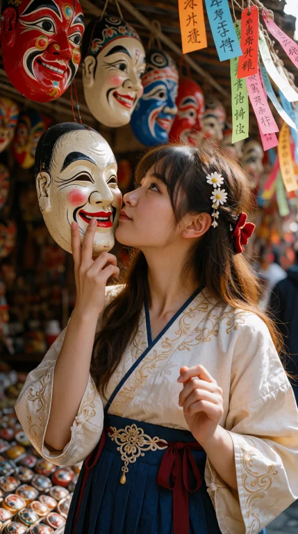 手机人像的竖屏近景，柔焦略暖，像短视频里随手按下暂停的一帧：...
