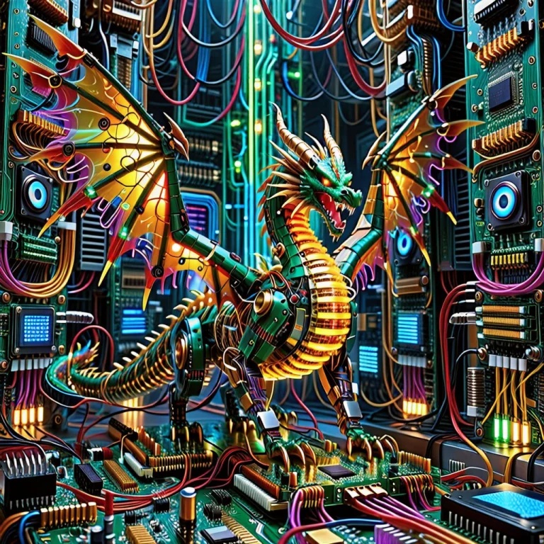 Transistorsxl Style, A Sophisticated Mechanical Dragon Coile...