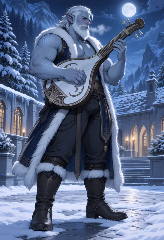 Troll. A Clearly Adult Male Frost Troll Performs Alone In A...