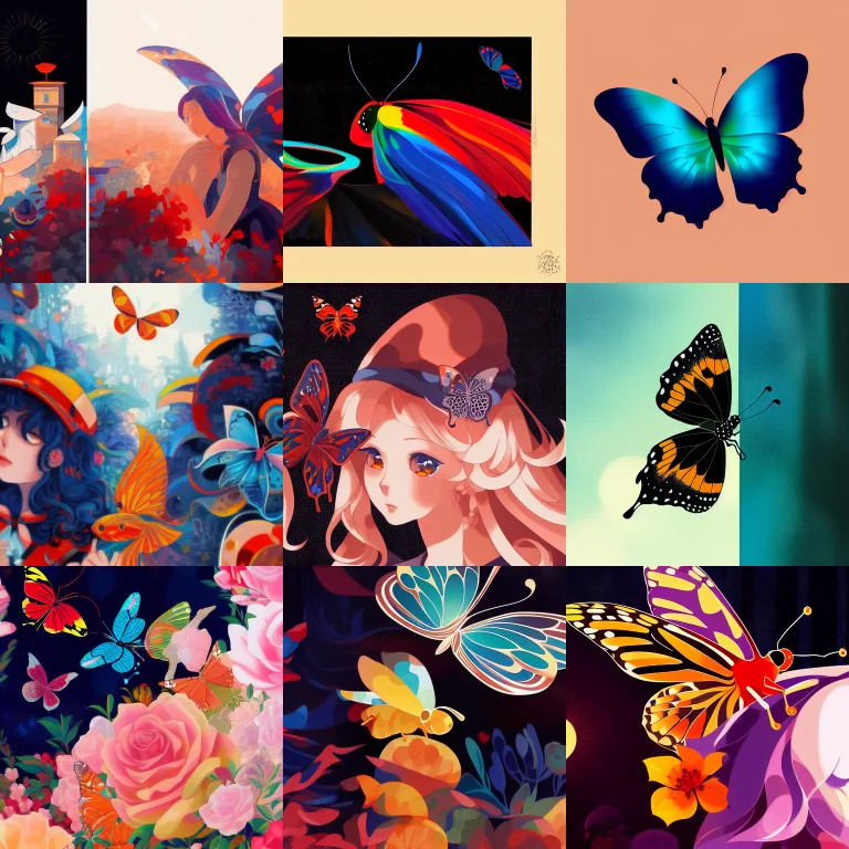 Masterpiece, Best Quality, Butterfly On Your Right Shoulder,...