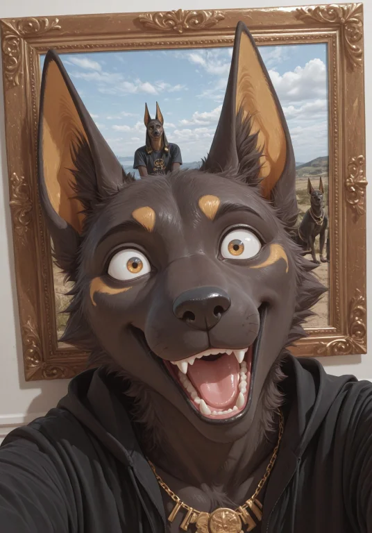 Realistic, Detailed, Photograph, Anubian Jackal, Anthro, Mal...