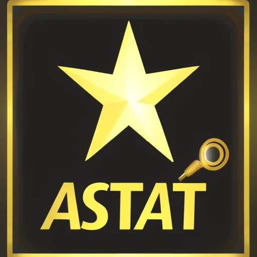 Star, Artificial Intelligence, Professional, Gold, Simple, V...
