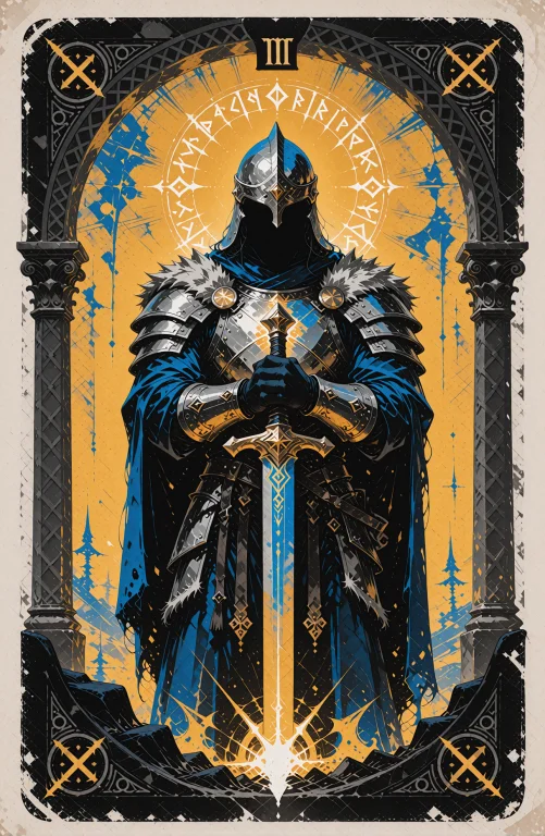 A Highly Mystical Artwork Of A Hidden Tarot Card, Showing A...