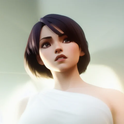 Sexy Cute Brunette With Short Hair, Arcane Style Arcanestyle... — Stable Diffusion AI Prompt: sexy cute brunette with short hair, arcane style arcanestyle leagueofstyle, 3D,...