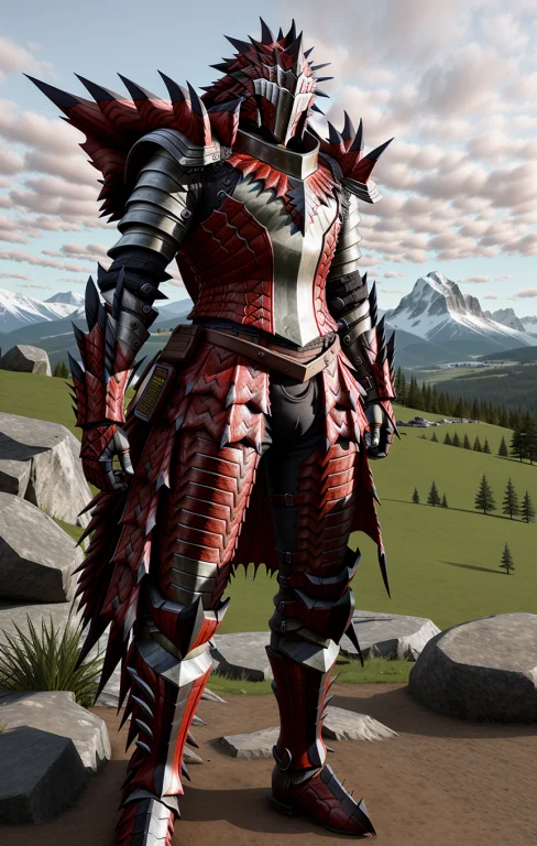 Lorarathalosarmor0.8, Rathalos Armor, Man Wearing Rathalos A...
