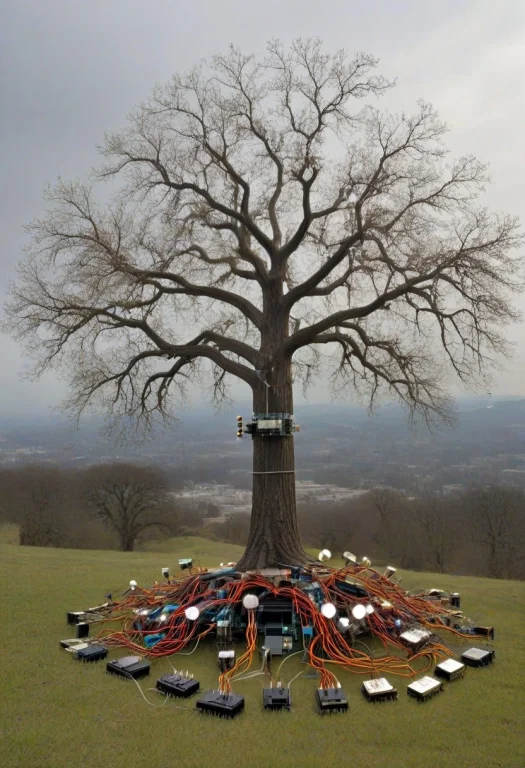 Transistors1.3, Oak Tree On Top Of Hill, Wide Spreading Bran...