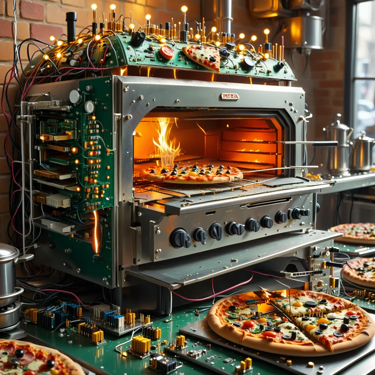 Transistors. A Complicated Intricately Designed Pizza Oven M...