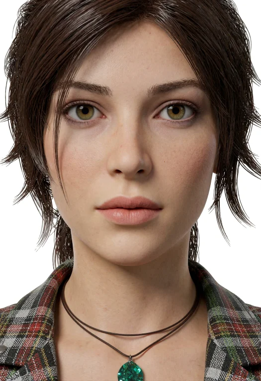 3d Realistic, White Background, Headshot