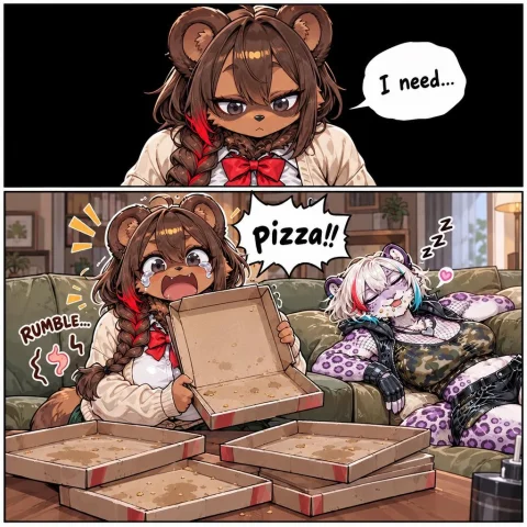 Panel 1 Against A Simple Black Background, The Tanuki Charac... — Stable Diffusion AI Prompt: Panel 1 Against a simple black background, the TANUKI character from Image 1 is...
