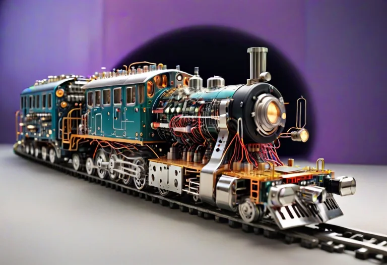 Train Made Out Of Transistors , Looks Beautiful And Aestheti...