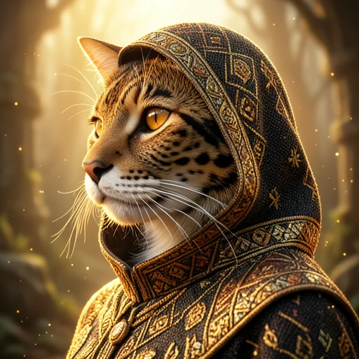 A Breathtaking Photorealistic Portrait Of A Regal Anthropomo...