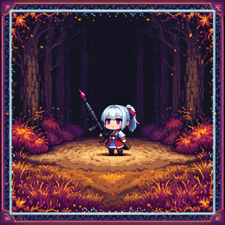 1 Girl, Chibi Character1.3, Pixel Art1.4, Rpg, 16bit, Limite...