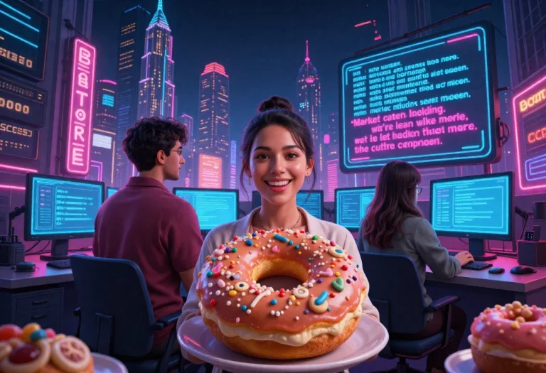 Donutsdelivery, Serve Free The Ai Wage Hunter Neon Towers Bl...