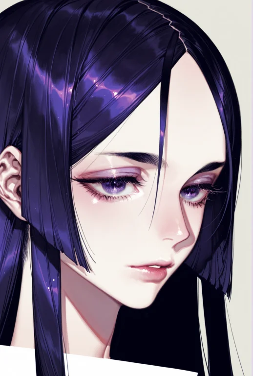 , 1girl,lips,minamoto No Raikou Fatemiddlepartpartedbangspar...