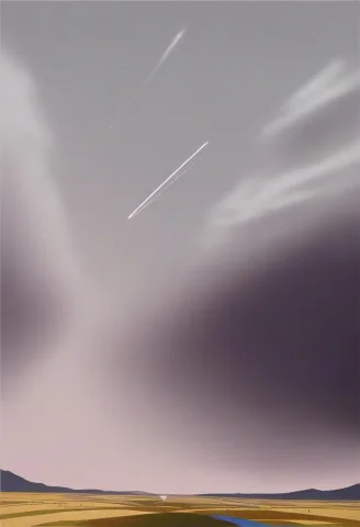 A Storm Giant Striding Across Distant Hills, Gouache Concept... — Stable Diffusion AI Prompt: a storm giant striding across distant hills, gouache concept art, misty light, l...