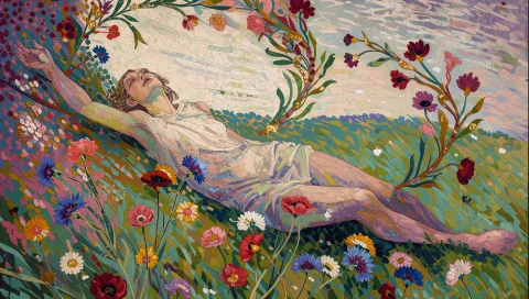Mutopix Paint A Reclining Figure In Pale Cream-colored Linen... — Stable Diffusion AI Prompt: / Mutopix/ Paint a reclining figure in pale/ cream-colored linen/ their back arc...