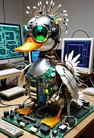 Loratransistorsxllora1,masterpiece,best Quality,absurdres,ul... — SDXL AI Prompt: ,masterpiece,best quality,absurdres,ultra detailed,whimsical,funny,a cute duck h...