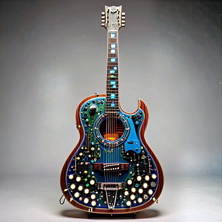Transistors, An Acoustic Guitar Crafted From Dark Mahogany-s...