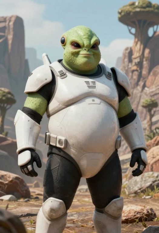 Dbz Guldo A Photorealistic Version Of A Male Sci-fi Warrior....