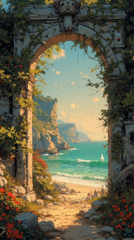 Renaissance Style Anime Artwork A A Golden Ratio Composition...