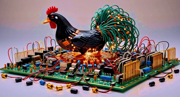 Hyperdetailed Macro Photography Of Electronics, Sharp Focus...