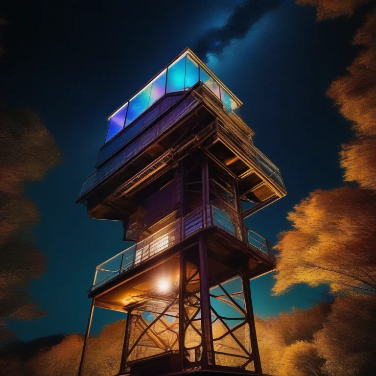 High Quality, Detailed, An Orbital Elevator Climbing Into Th...