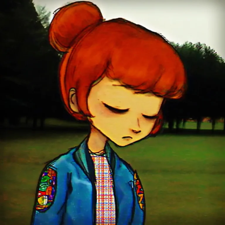 This Is A Digital Drawing In A Cartoon Style Featuring A You...