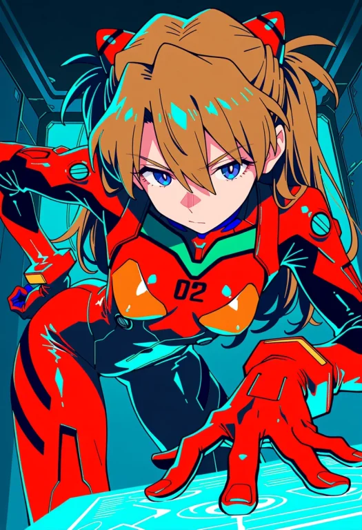 Masterpiece, Digital Anime Illustration Of Souryuu Asuka Lan...