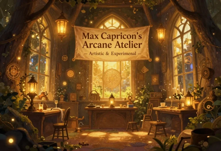 A Luminous Fantasy Scene That Welcomes Viewers Into Max Capr...