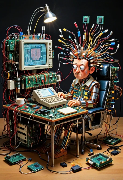 Transistors. Masterpiece, Best Quality, Absurd Humorous Elec...