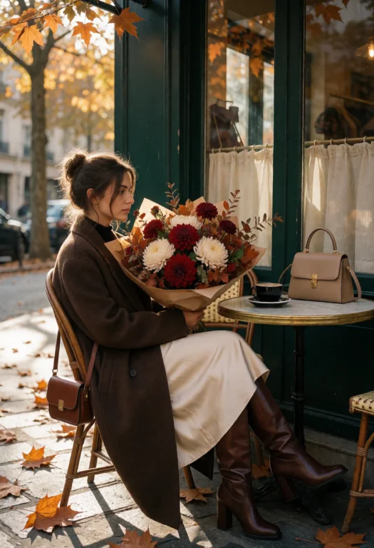 Cinematic Street Photography, A Young Woman With A Messy Bru...