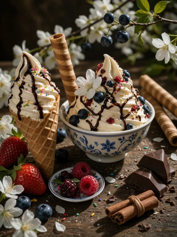 A Warm, Cinematic Close-up Food Photograph Shows An Abundant...