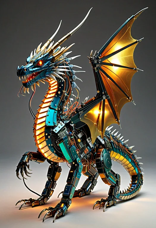 Transistors, Photorealistic, A Compact Tabletop Dragon Assem...