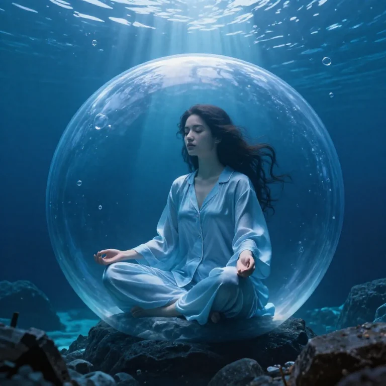 Digital Illustration, Surrealism, Cinematic. A Serene Young...