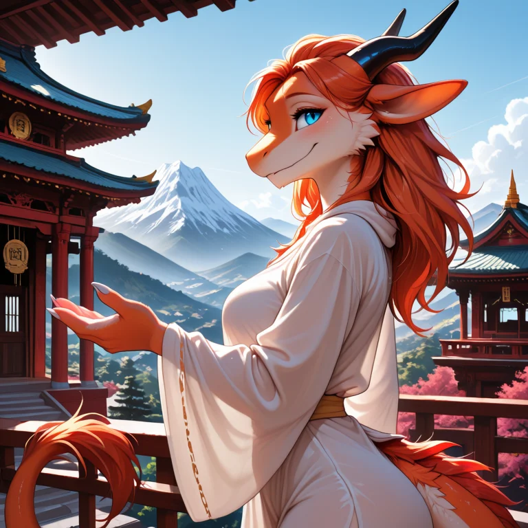 Masterpiece, Best Quality, Mountain, Buddhist Temple, Solo,...