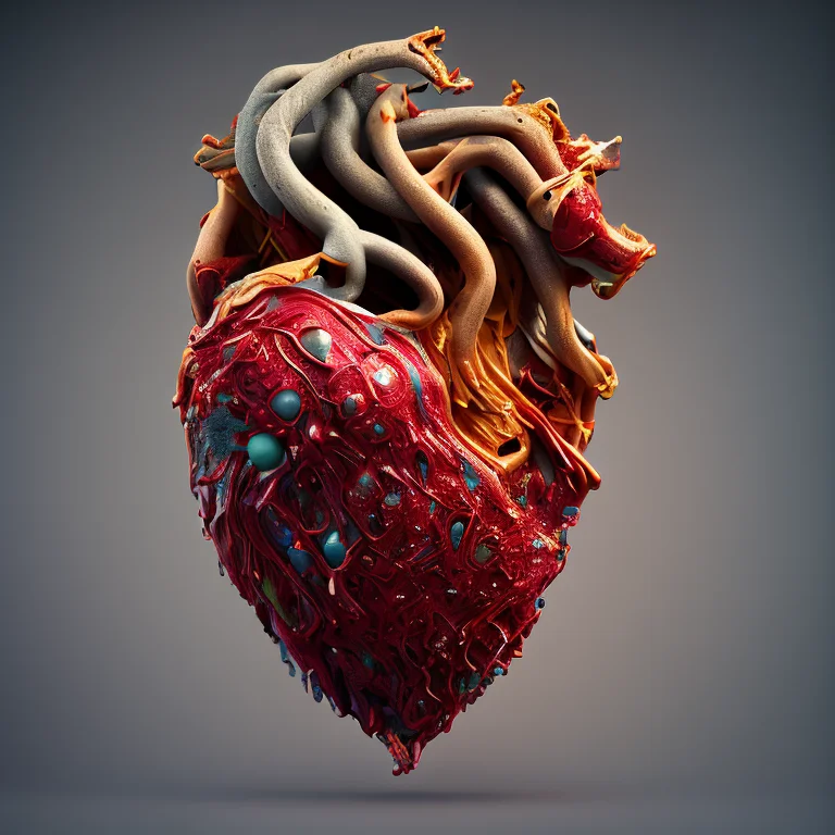 Heartart,realistic Wood Heart Made Out Of Wood, Lights1.5, P...