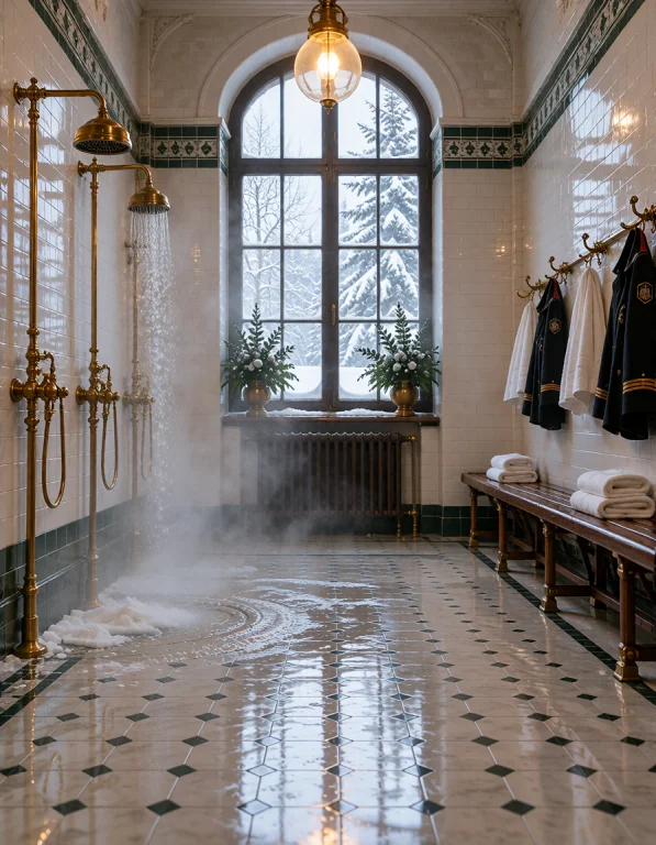 Ru551an 1n5t1tut3, Photorealistic Communal Showers, White-gr...