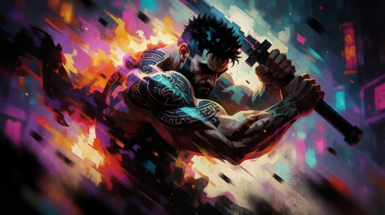 Cyberpunk-themed Digital Illustration, Hyper-detailed, Vibra...