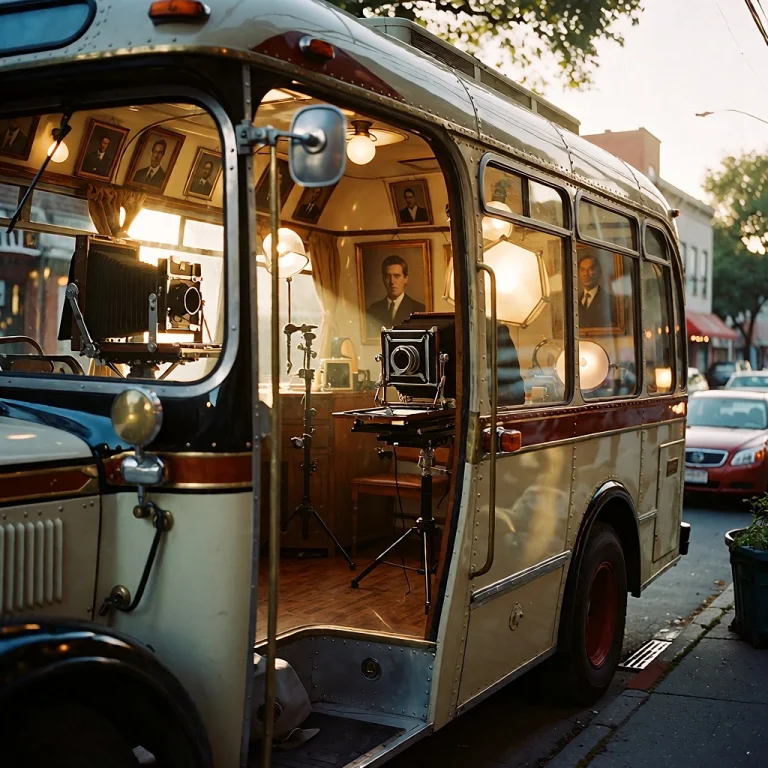 A Mobile Artistic Studio Vehicle, Specifically A Retro-fitte...