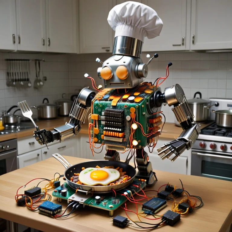 Transistors, A Hilarious Robotic Chef Completely Constructed...