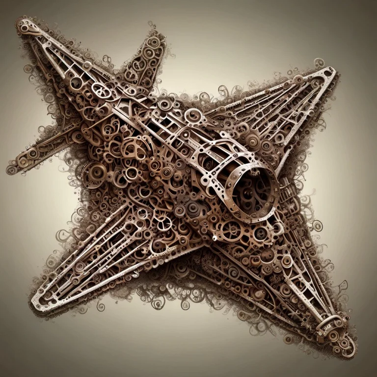 Fighter Jet Made Of Gears