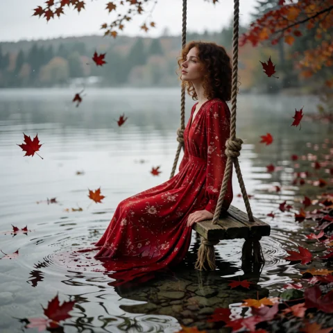 Photorealistic Cinematic Portrait, A Slender Young Woman Wit... — Stable Diffusion AI Prompt: Photorealistic cinematic portrait, a slender young woman with curly auburn hair...