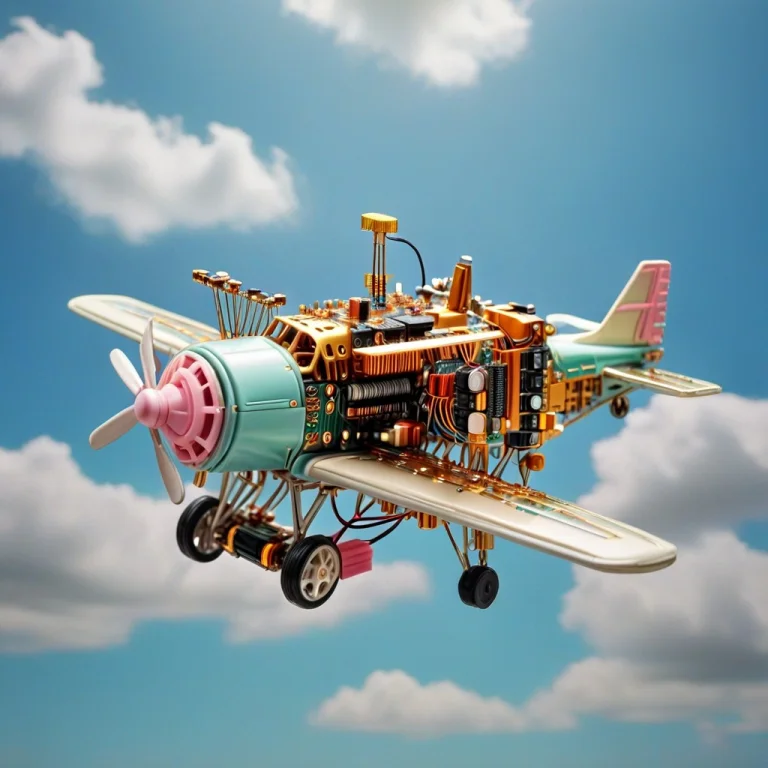 Mechanical, Transistors, Outdoors, Toy Airplane, Sky, Pastel...