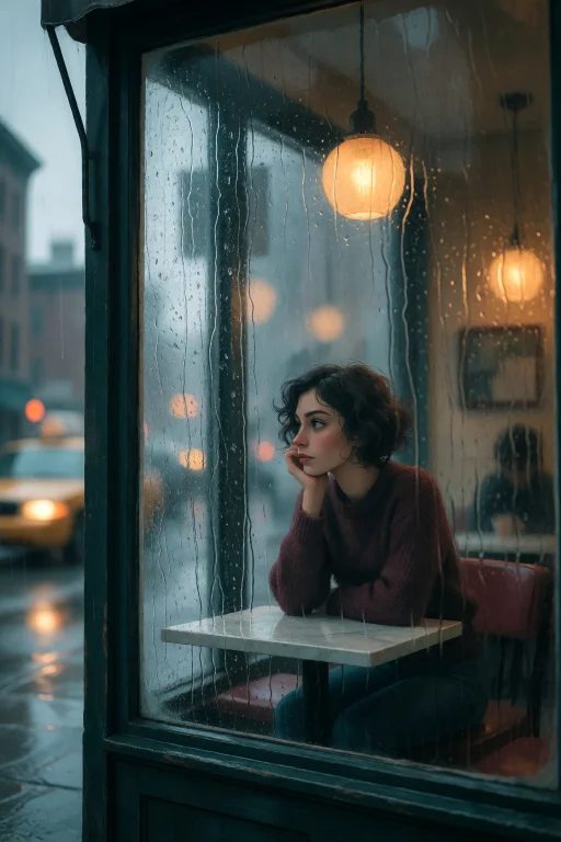 Strangedaal. A Moody Photograph Shot Through A Rain-streaked...