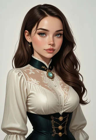 Neo-victorian Aesthetic, Best Quality, Masterpiece, Hdr, Pro... — Stable Diffusion AI Prompt: Neo-Victorian aesthetic, best quality, masterpiece, HDR, professional, studio qu...