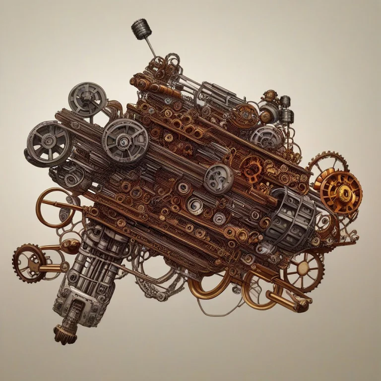 Make A Flying Machine Interlocking Gears Multiple Cogs Of V...