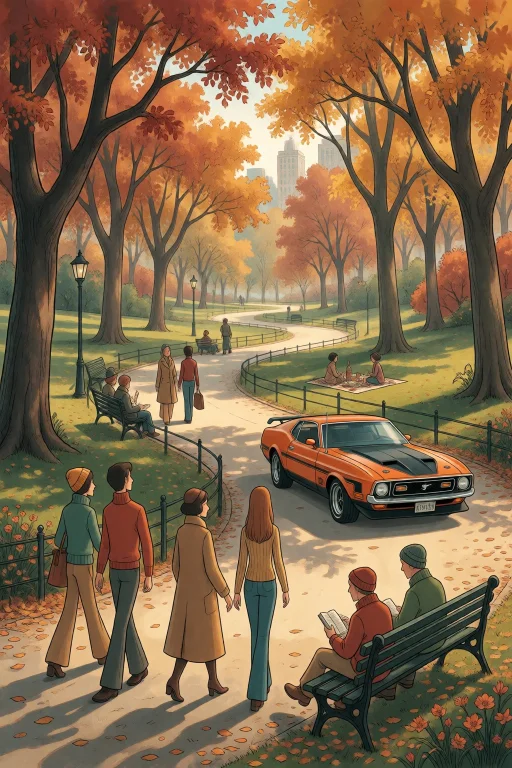 Strangedaal. A Serene Autumn Afternoon In Central Park, New...